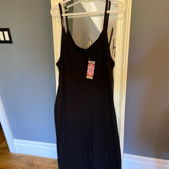 Boohoo Pants - Black culotte jumpsuit